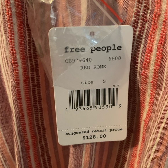 Free People Red Babydoll Swing Bottom Tunic Dress - Picture 3 of 5